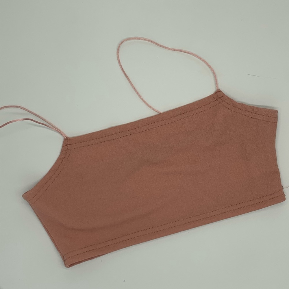 Blush Pink Bandeau Top